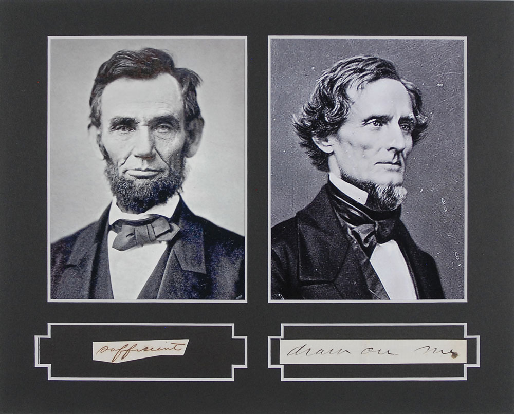 Lot #16 Abraham Lincoln and Jefferson Davis
