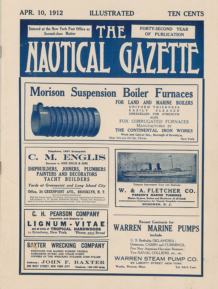 Lot #9 Titanic Nautical Gazette