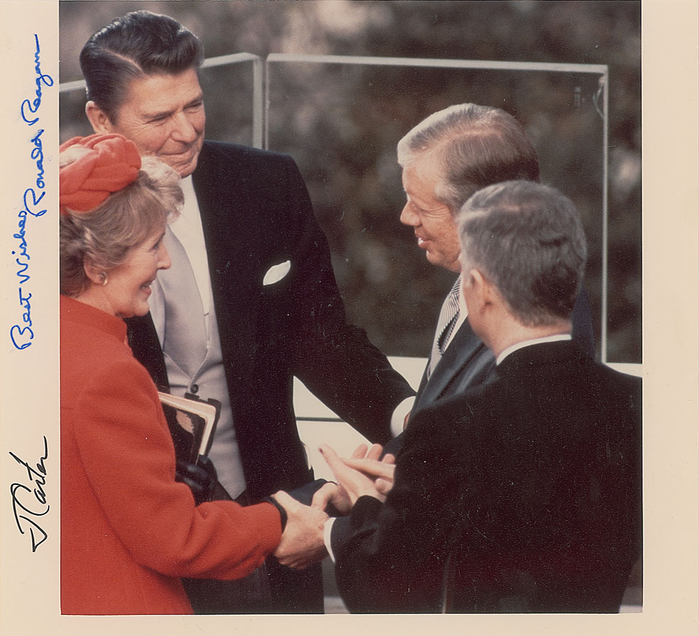 Lot #132 Ronald Reagan and Jimmy Carter