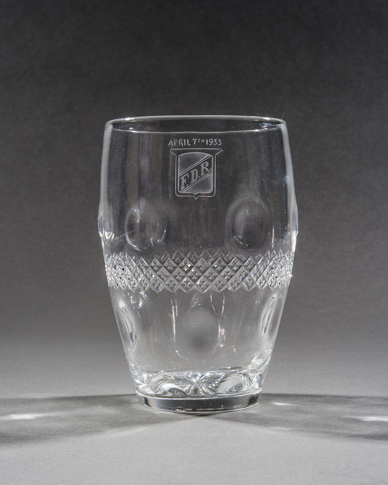 Lot #135 Franklin D. Roosevelt’s Prohibition Glass