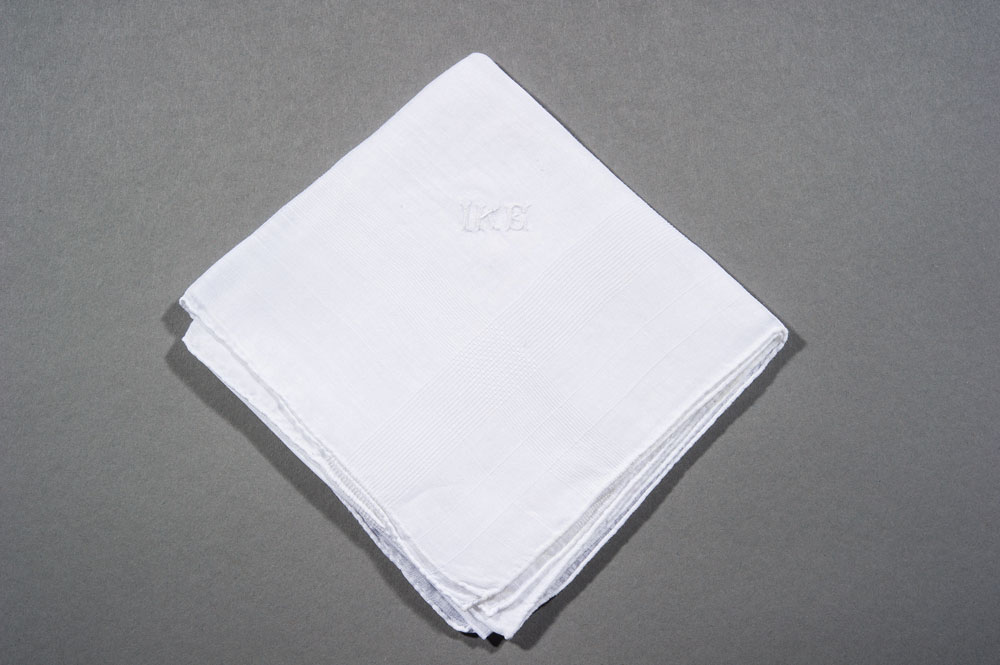 Lot #195 Dwight D. Eisenhower’s Linen Handkerchief