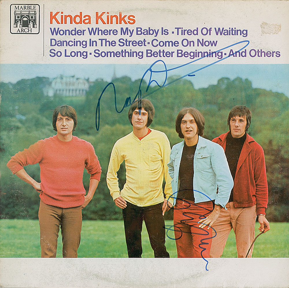 Lot #873 The Kinks: Ray and Dave Davies