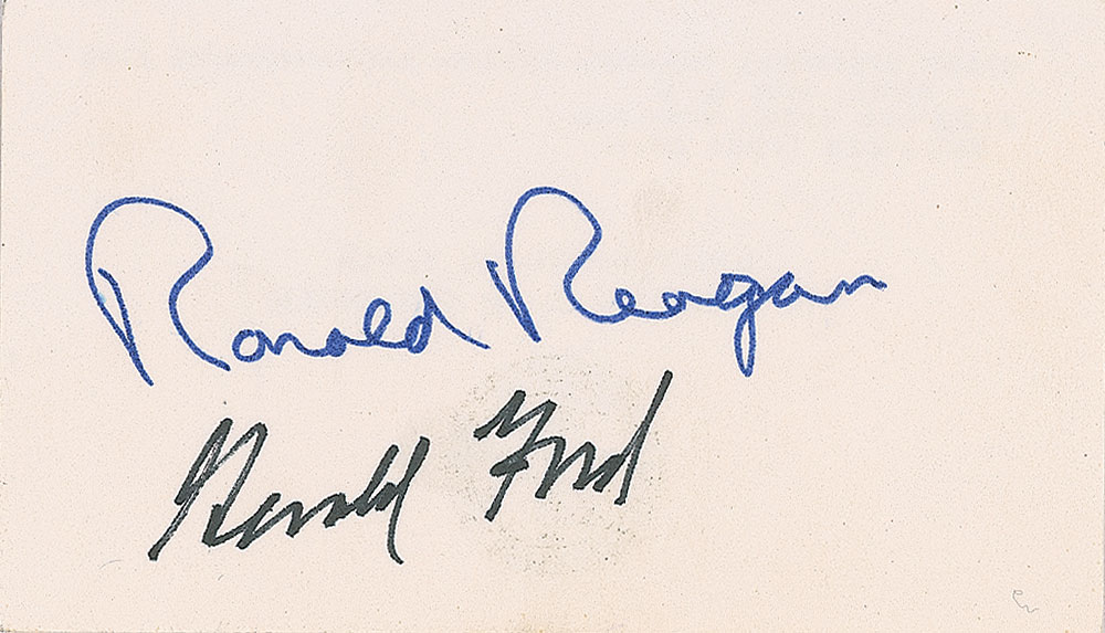 Lot #131 Ronald Reagan and Gerald Ford