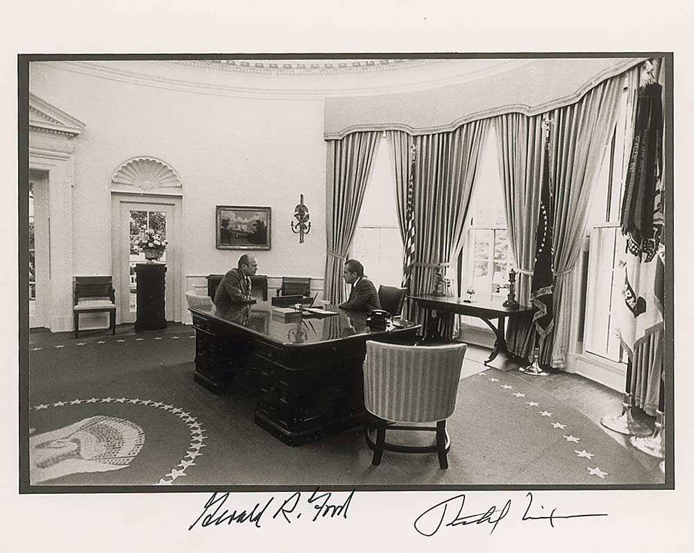 Lot #111 Richard Nixon and Gerald Ford