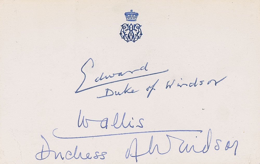 Lot #335 Duke and Duchess of Windsor