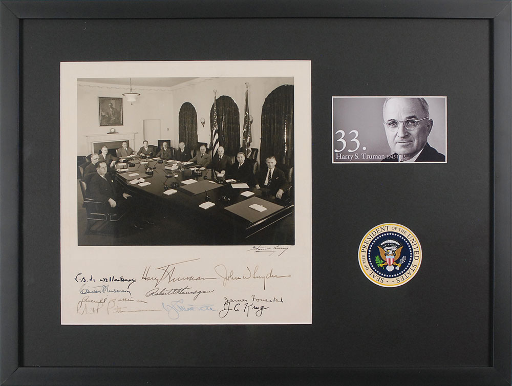 Lot #65 Harry S. Truman and Cabinet