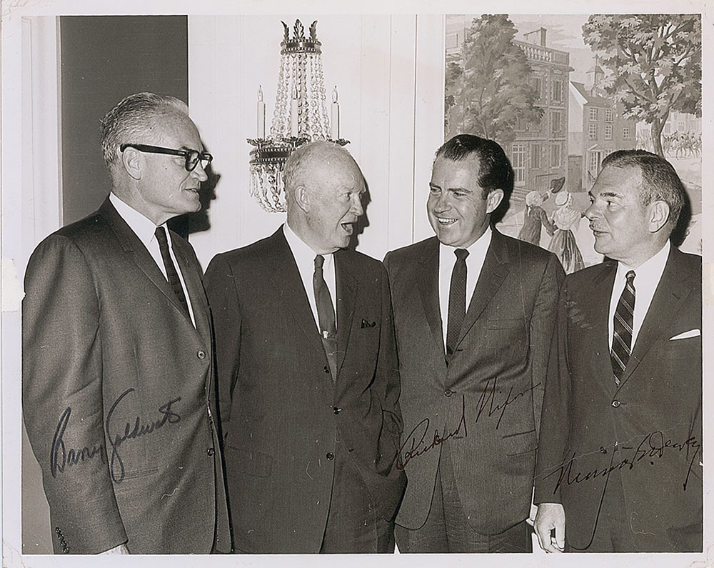 Lot #93 Richard Nixon, Barry Goldwater, and Thomas