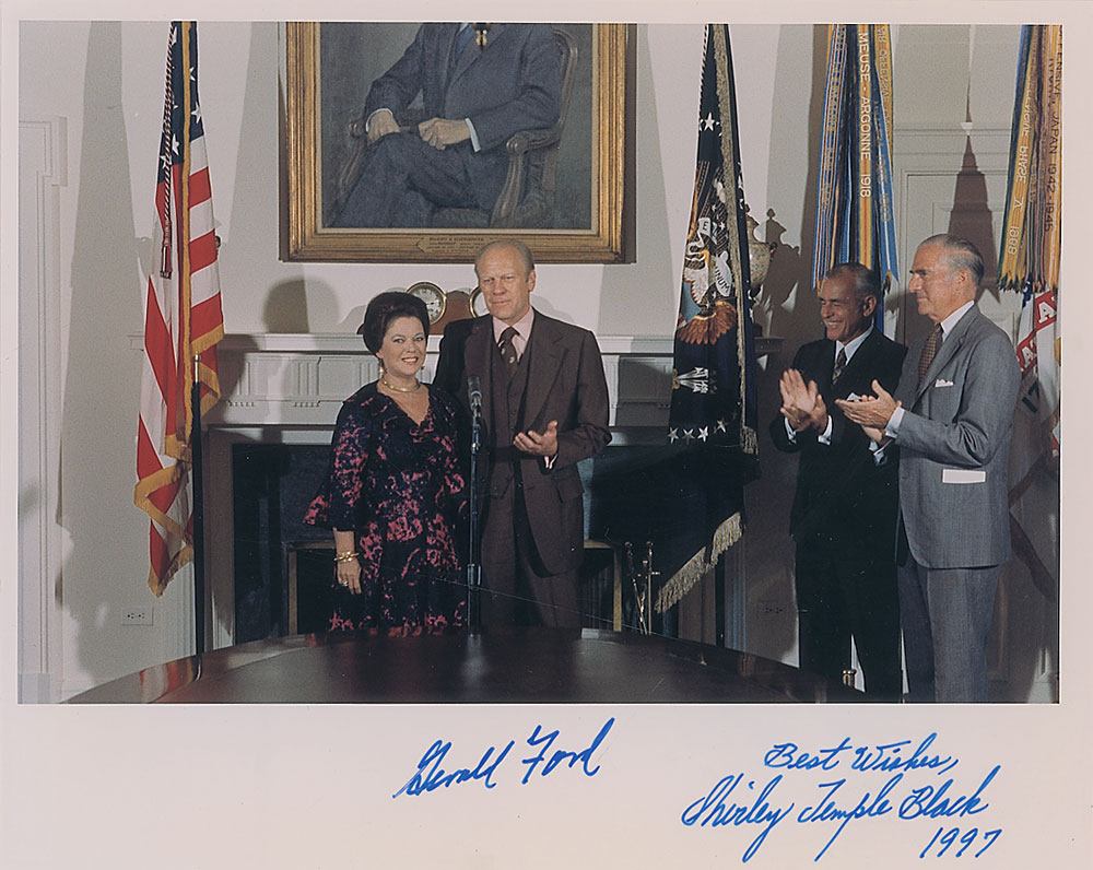 Lot #122 Gerald Ford and Shirley Temple