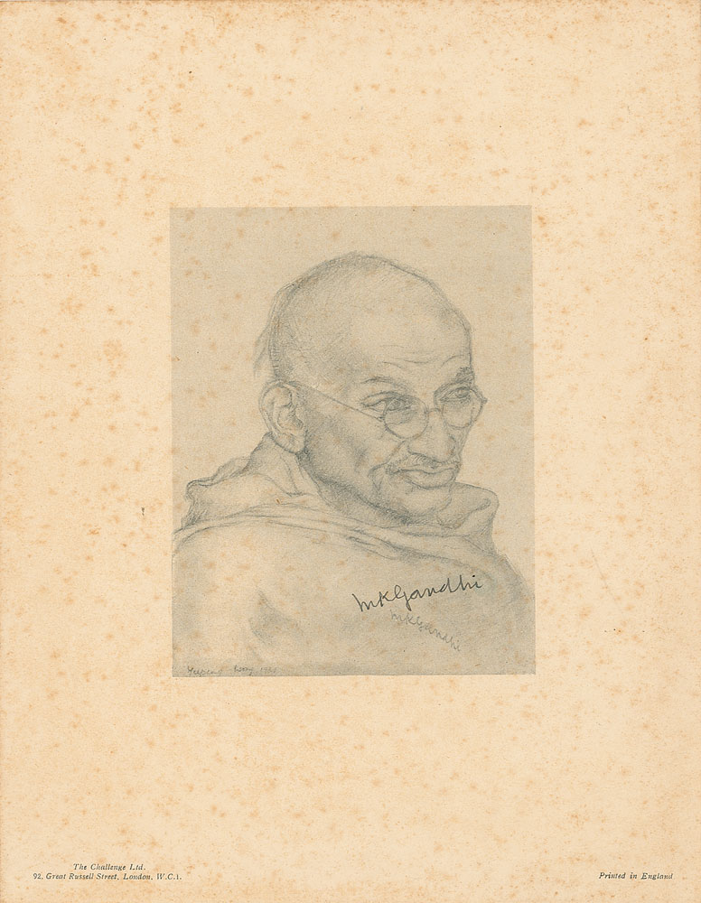 Lot #221 Mohandas Gandhi