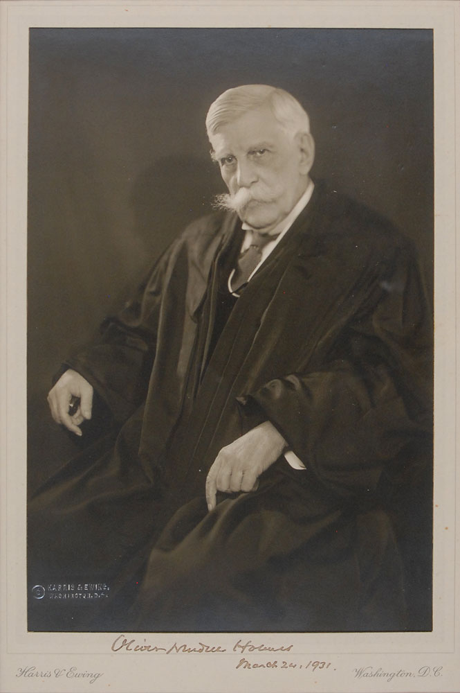 Lot #323 Supreme Court: Oliver Wendell Holmes, Jr.