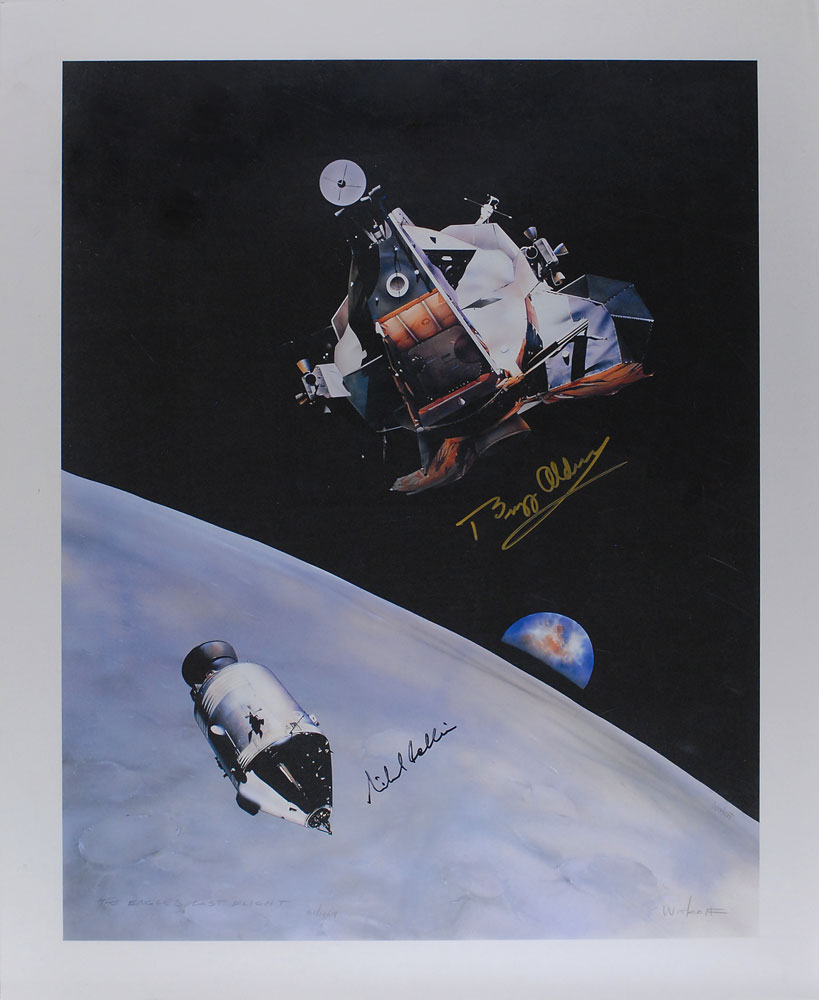 Lot #365 Buzz Aldrin and Michael Collins