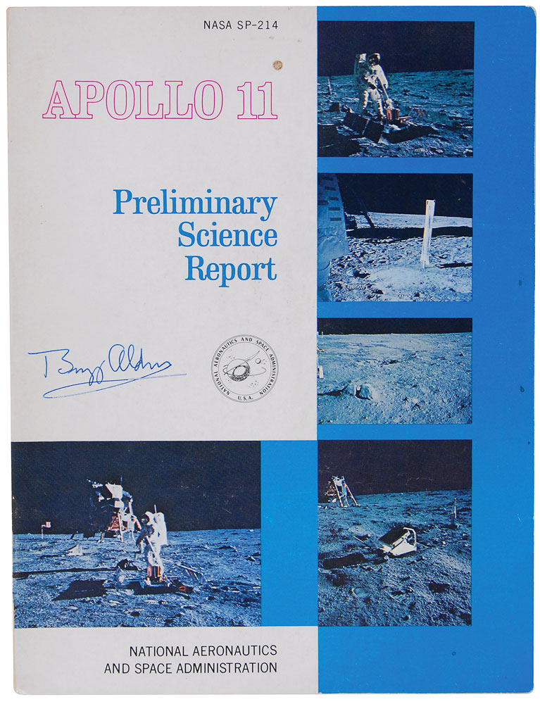 Lot #178 Buzz Aldrin Signed Preliminary Science