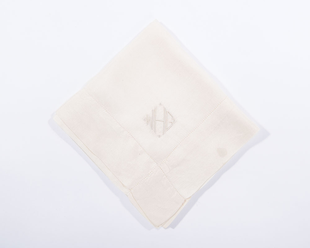 Lot #30 Warren G. Harding’s Handkerchief