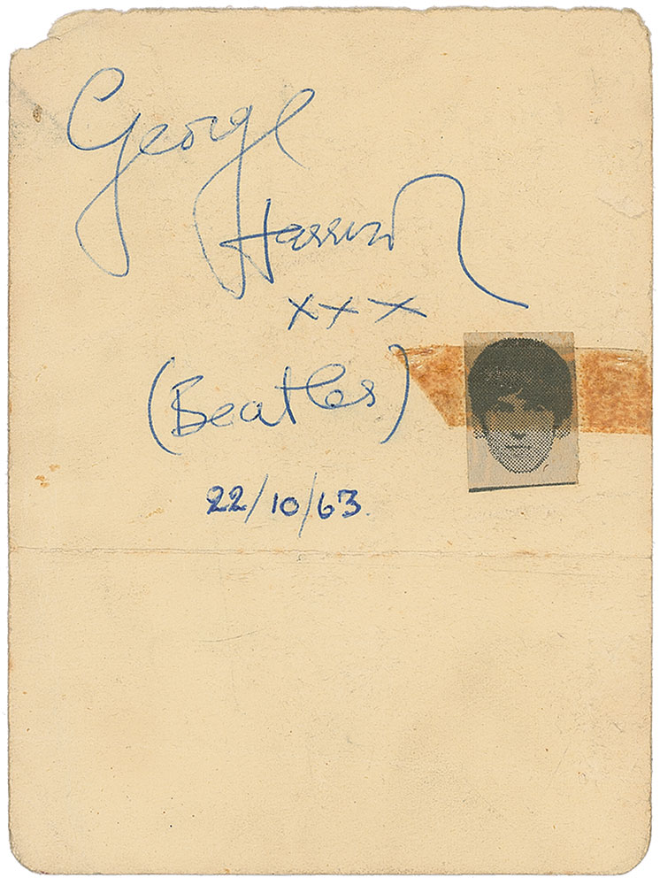 Lot #867 Beatles: George Harrison