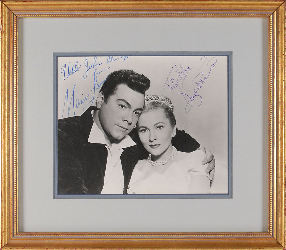 Lot #993 Mario Lanza and Joan Fontaine