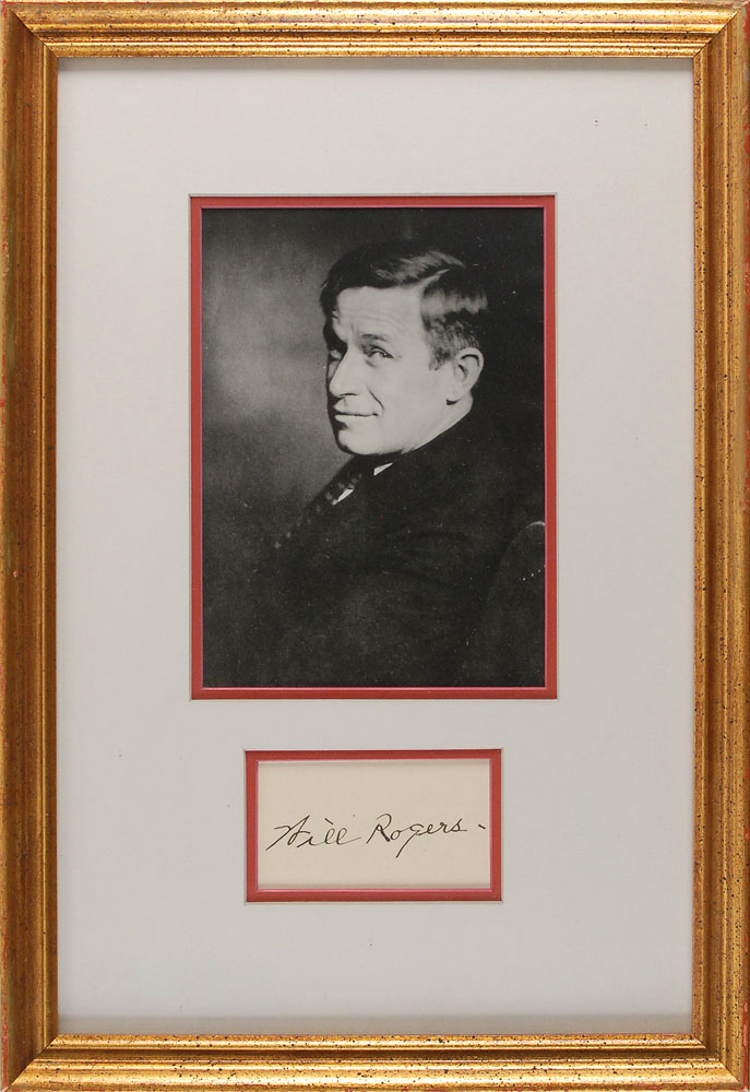 Lot #1022 Will Rogers