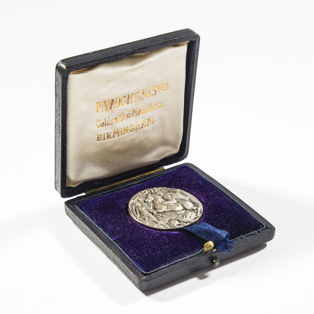 Lot #379 London Olympics 1908 Silver Winners Medal