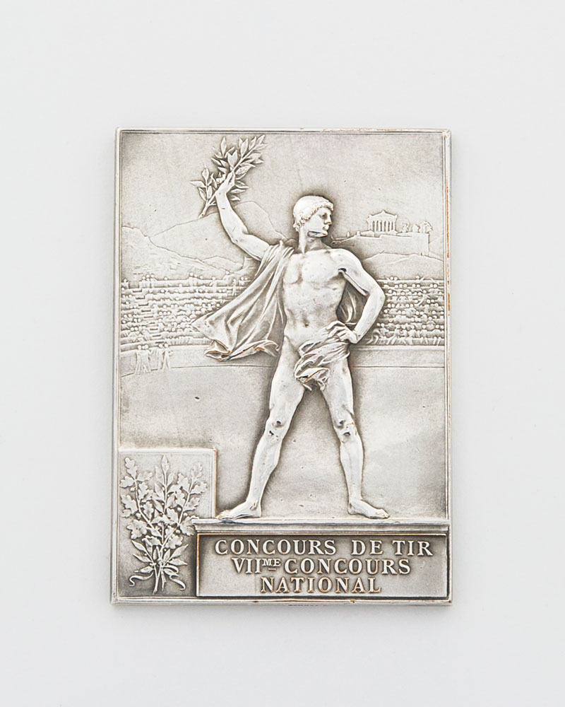 Lot #367 Paris Olympics 1900 Silvered Bronze