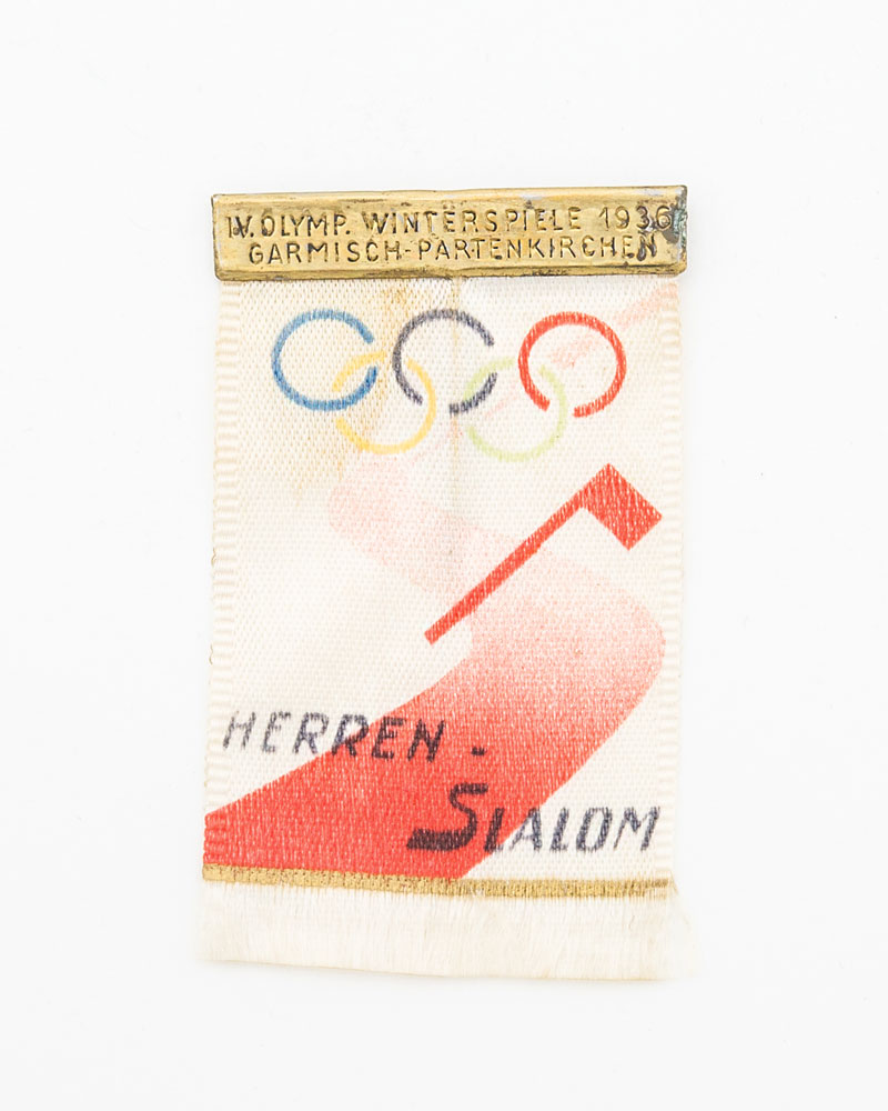 Lot #433 Garmisch Olympics 1936 Badge and Lapel
