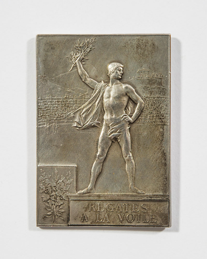 Lot #366 Paris Olympics 1900 Silvered Bronze