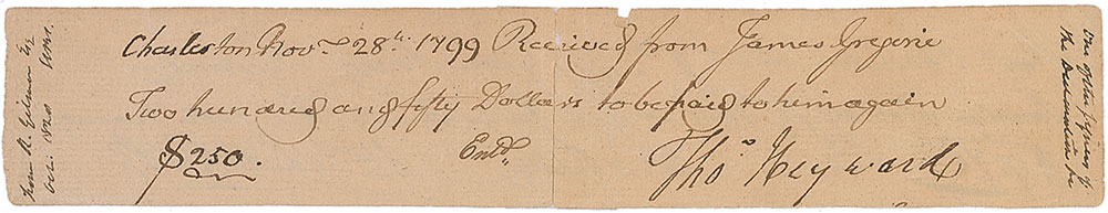Lot #206 Declaration of Independence: Thomas