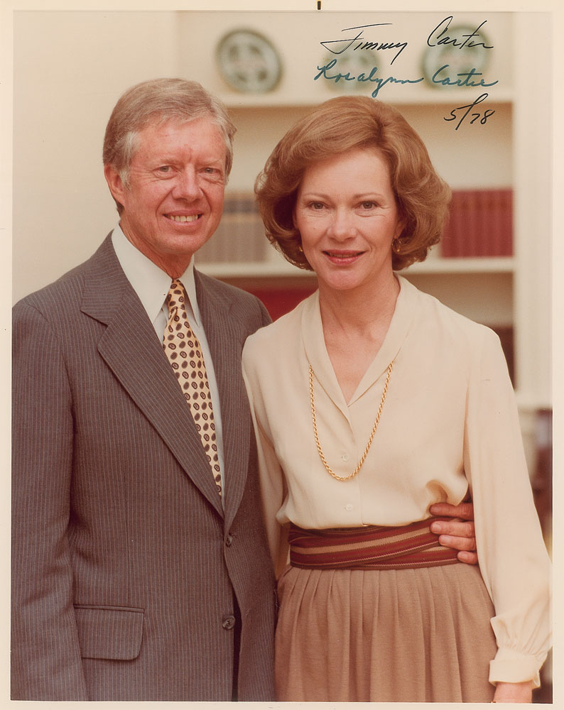 Lot #276 Jimmy and Rosalynn Carter Signed