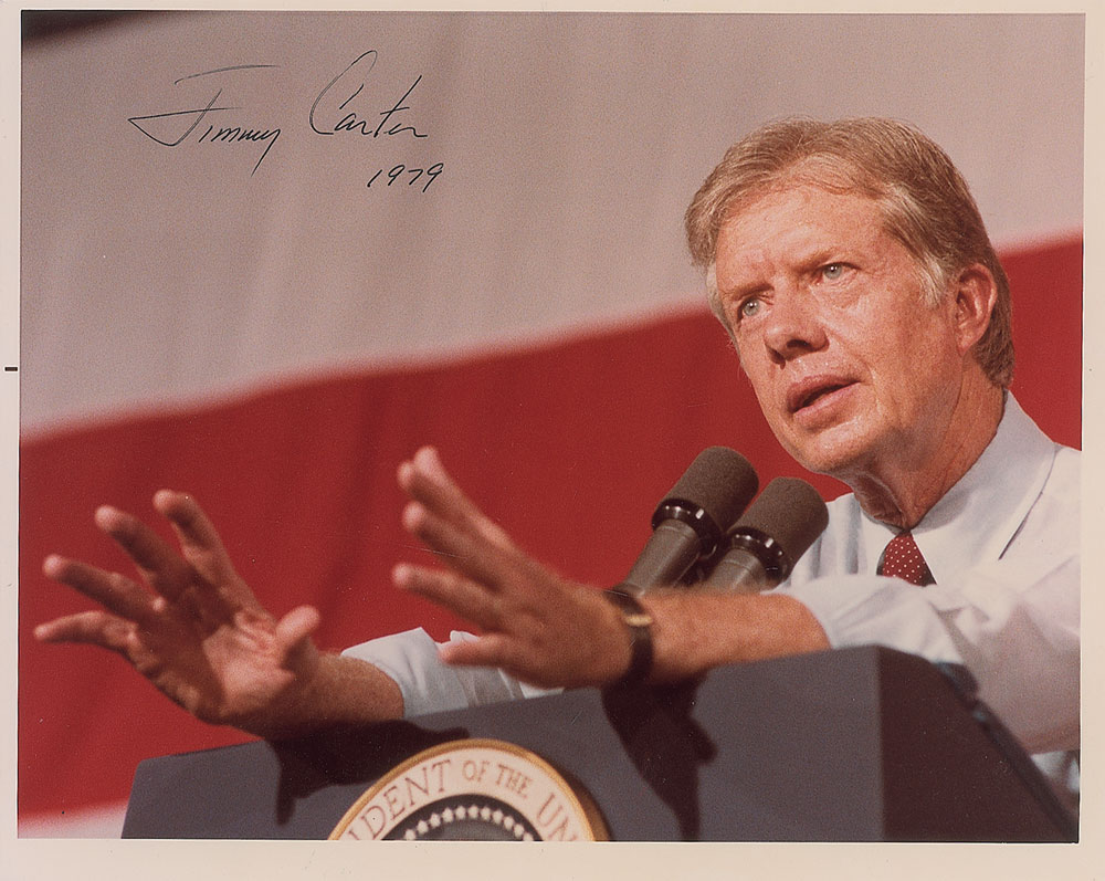 Lot #279 Jimmy Carter Signed Photograph