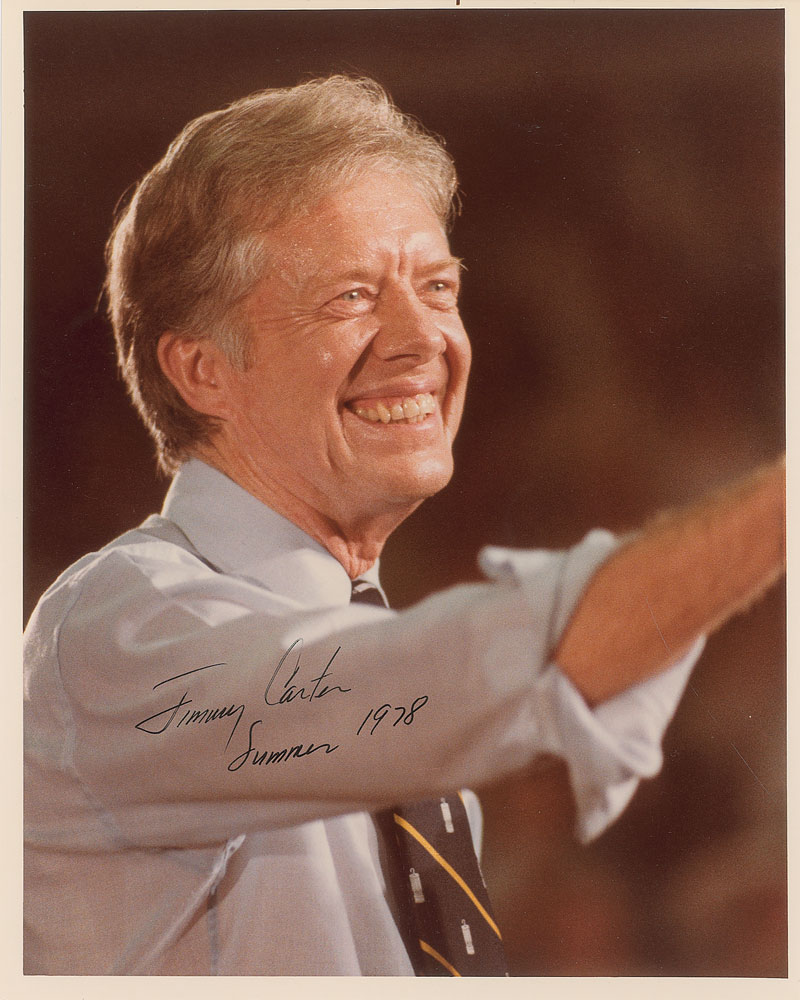 Lot #277 Jimmy Carter Signed Photograph