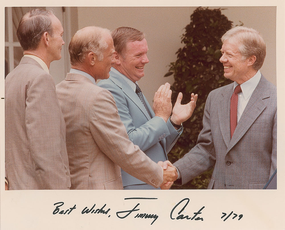 Lot #278 Jimmy Carter Signed Photograph