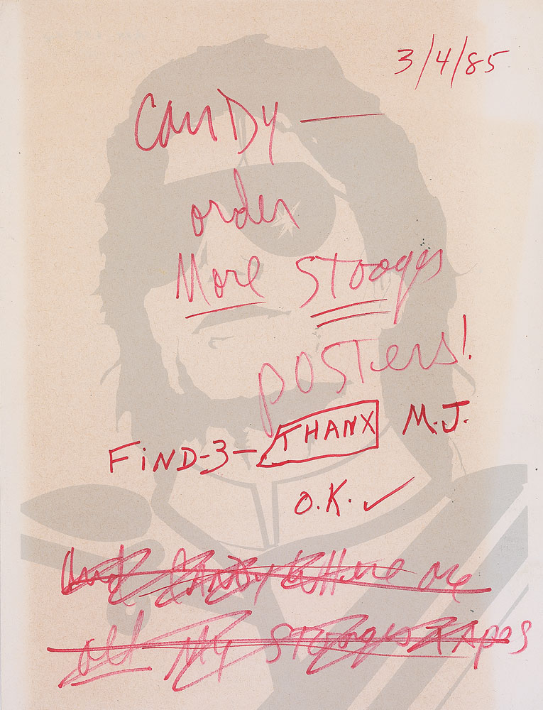 Lot #360 Michael Jackson Autographed Note Signed