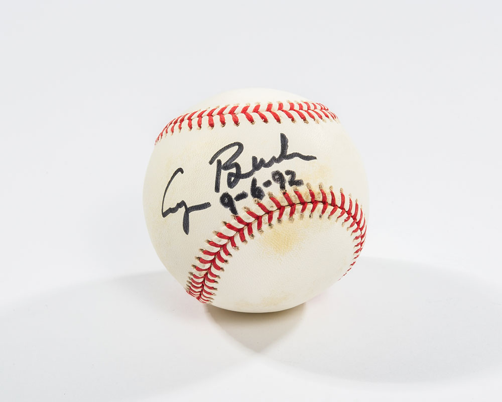 Lot #308 George Bush Signed Baseball