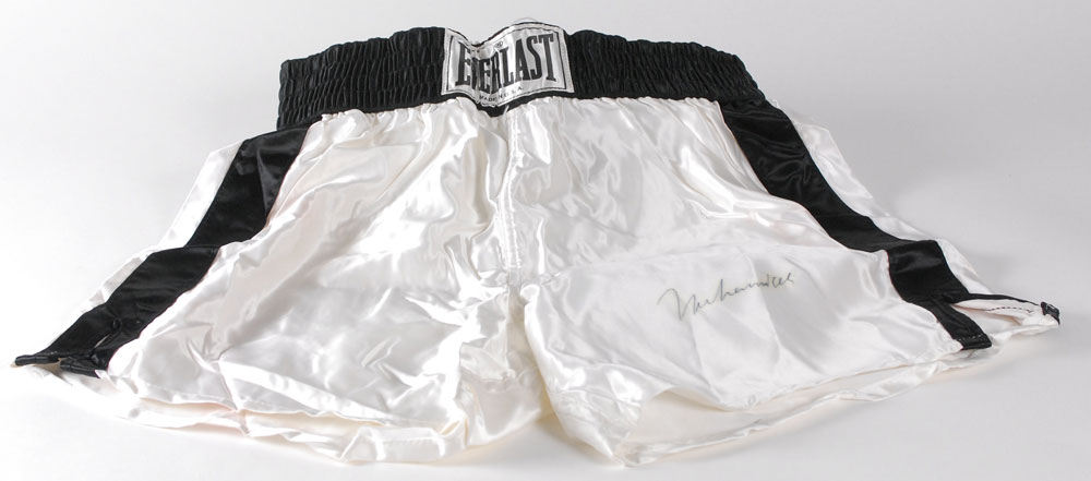 Lot #453 Muhammad Ali Pair of Two Boxing Trunks