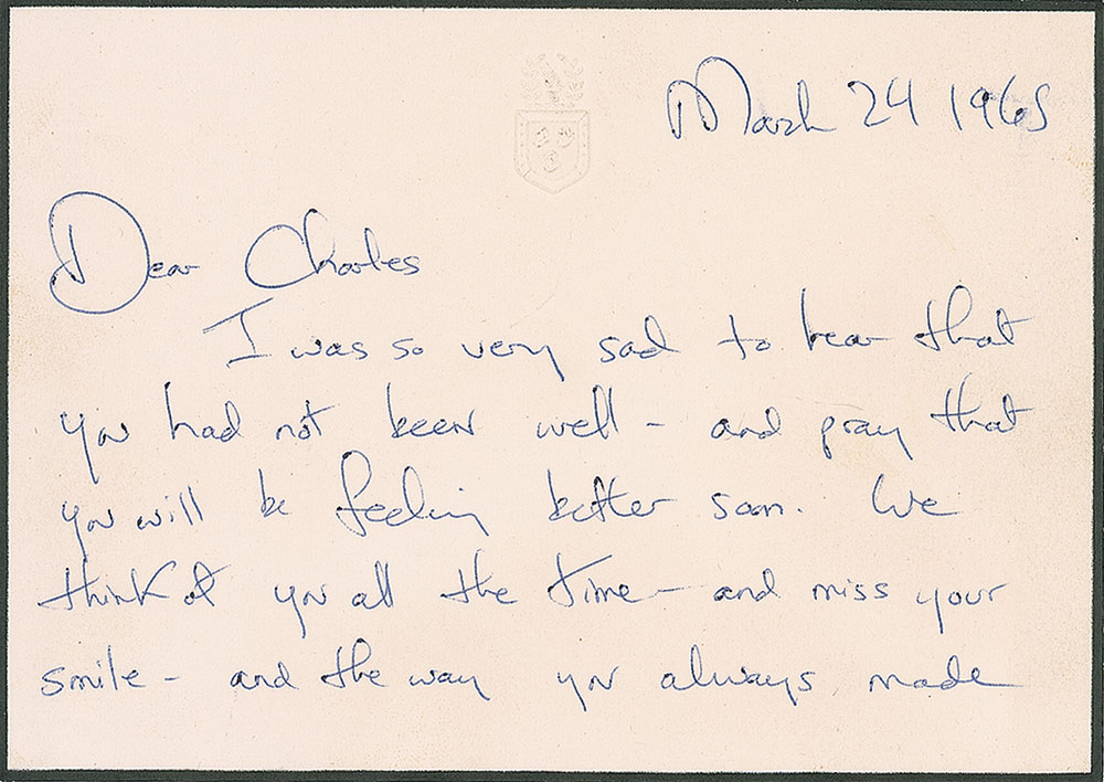 Lot #224 Jacqueline Kennedy Autographed Letter