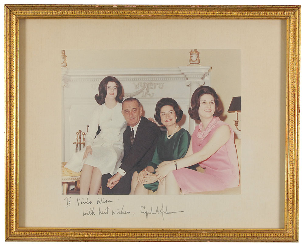 Lot #239 Lyndon B. Johnson Signed Photograph