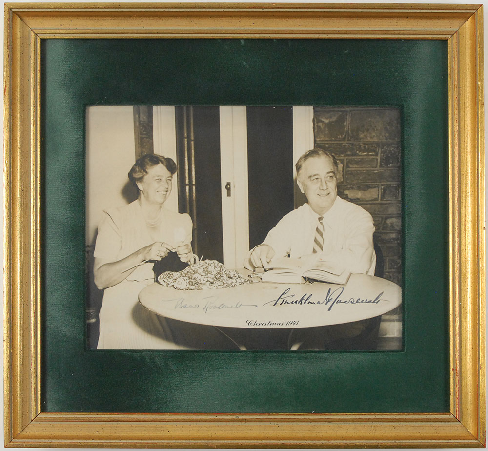 Lot #82 Franklin and Eleanor Roosevelt Signed