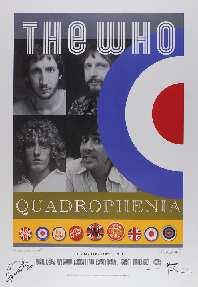 Lot #392 The Who: Daltrey and Townshend