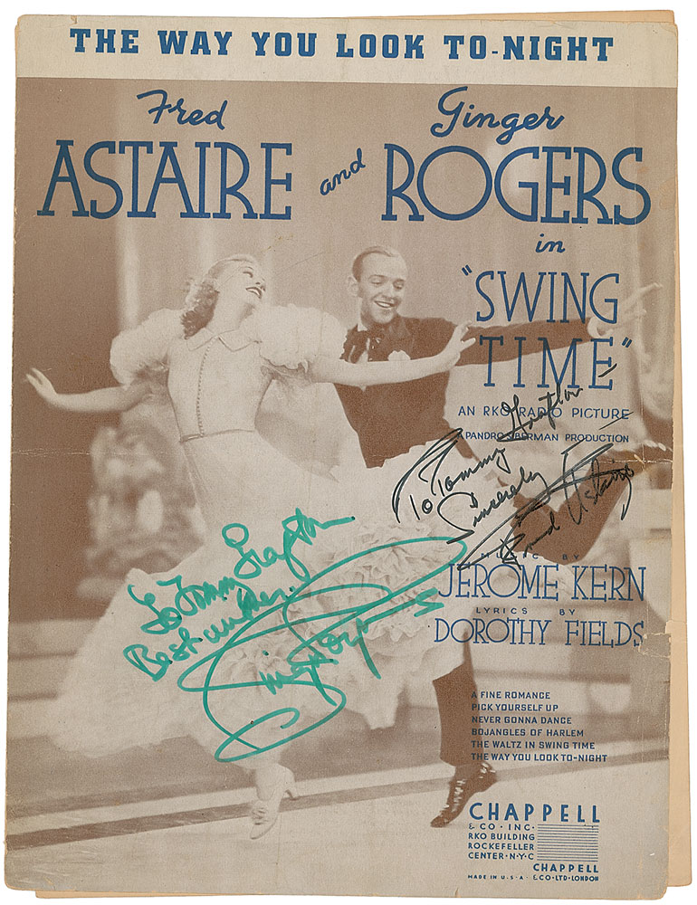 Lot #187 Fred Astaire and Ginger Rogers