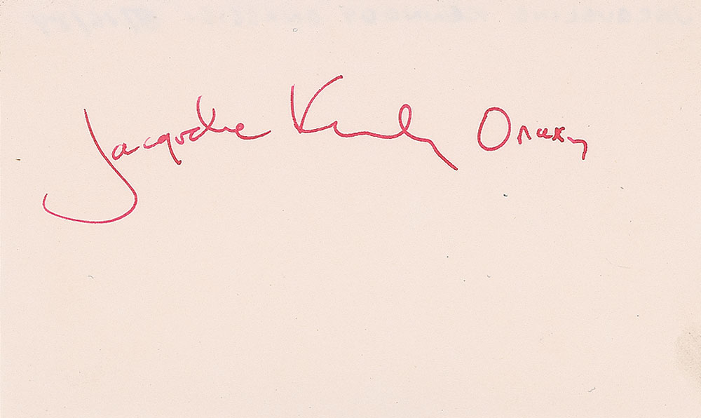 Lot #87 Jacqueline Kennedy