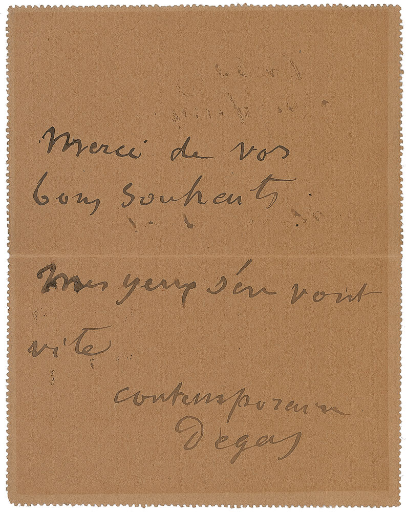 Lot #419 Edgar Degas