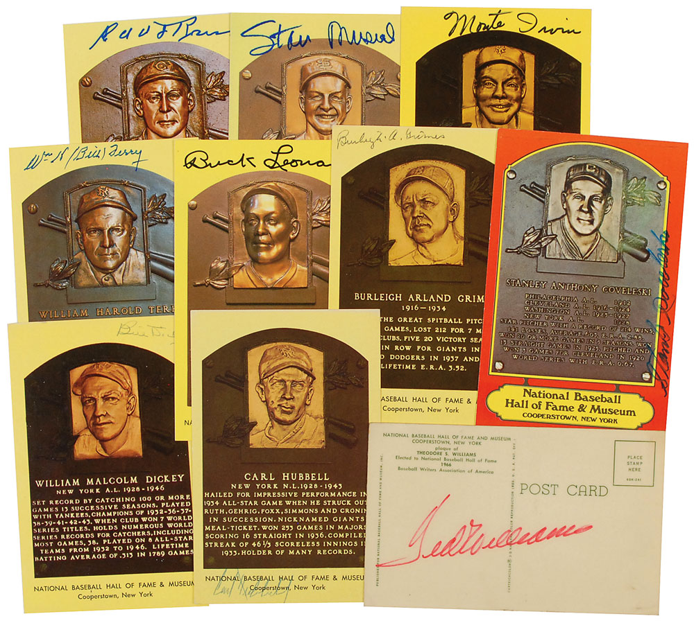 Lot #940 Baseball Hall of Famers
