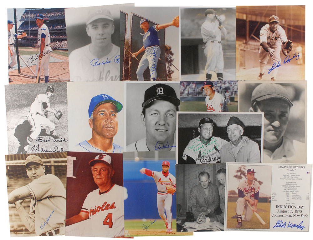 Lot #941 Baseball Hall of Famers
