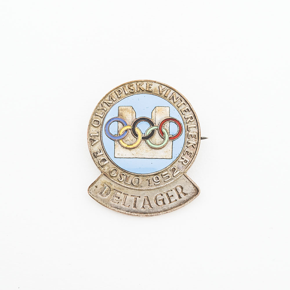Lot #436 Oslo Olympics 1952 Participant Badge