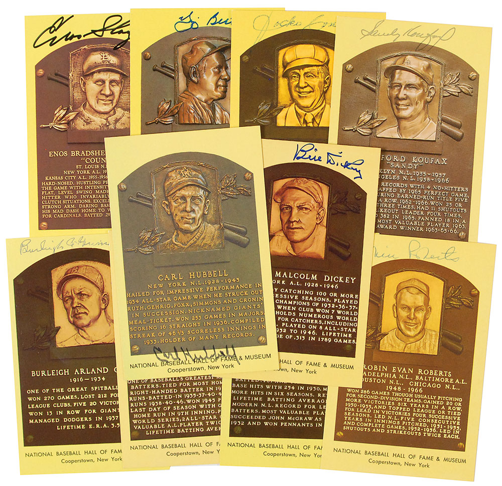 Lot #1215 Baseball Hall of Famers