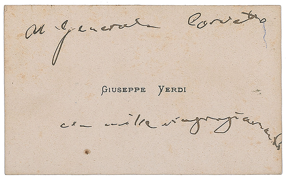 Lot #805 Giuseppe Verdi