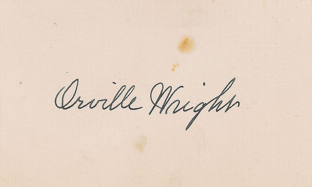 Lot #501 Orville Wright