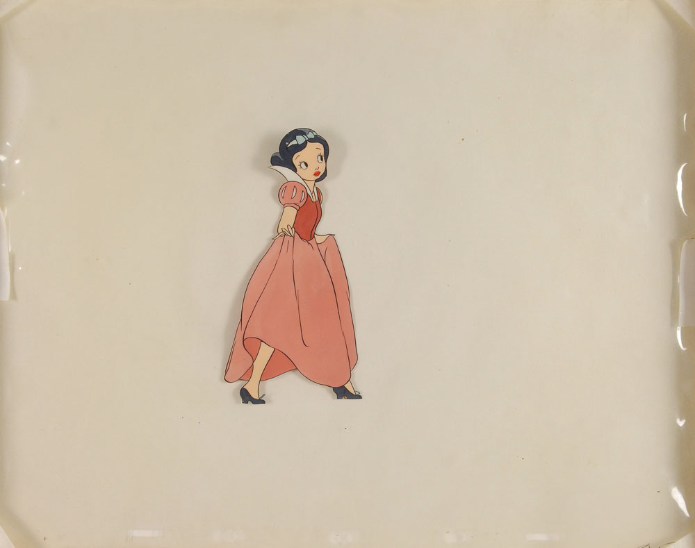 Lot #55 Early Snow White production cel from Snow