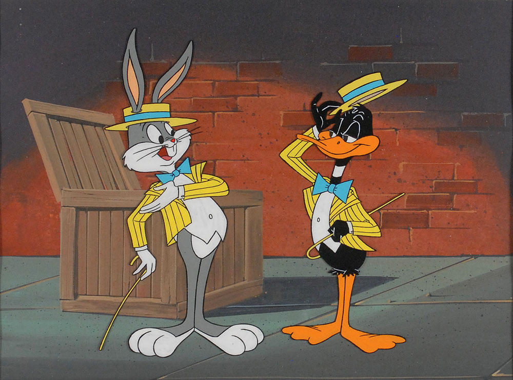 Lot #418 Bugs Bunny and Daffy Duck publicity cel