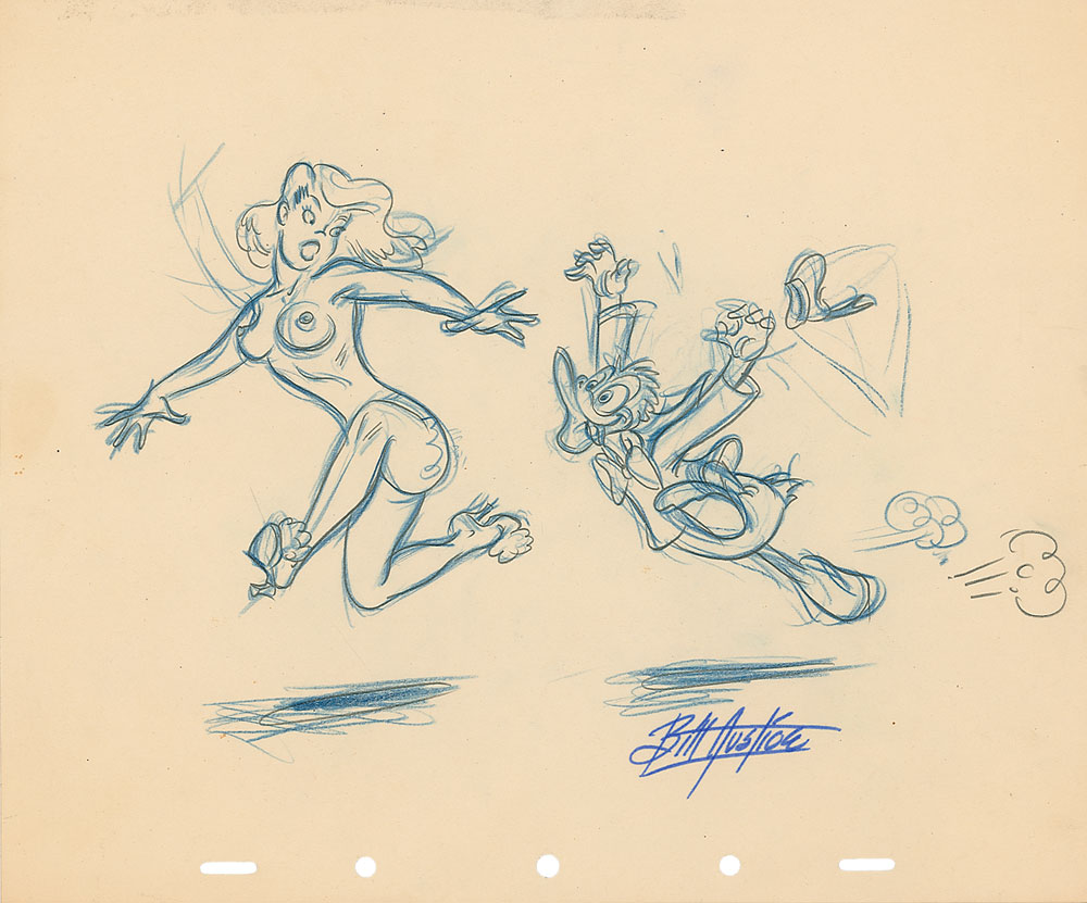 Lot #139 Donald Duck and naked girl animator’s gag