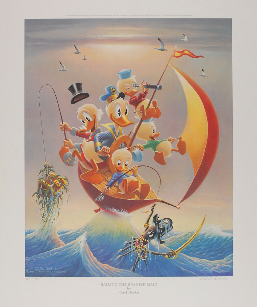 Lot #351 Carl Barks limited edition signed