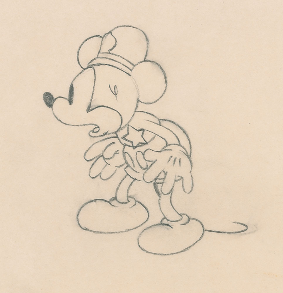 Lot #27 Mickey Mouse production drawing from The Dognapper - Image 2